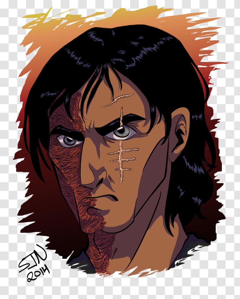 Fiction Cartoon Character Homo Sapiens - Head - Scars Art Transparent PNG