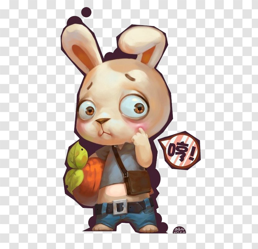 Rabbit Easter Bunny Illustration Transparent PNG