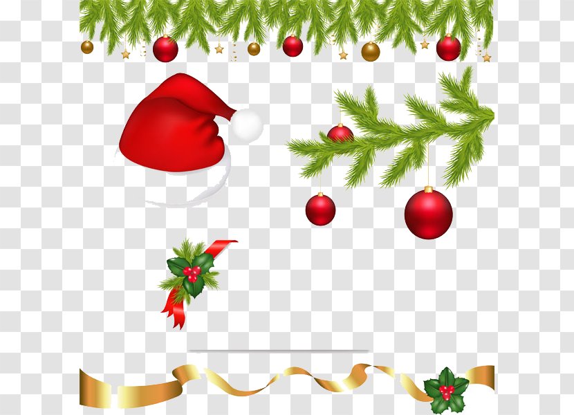 Christmas Ornament Decoration Royalty-free - Hat Vector Material Transparent PNG