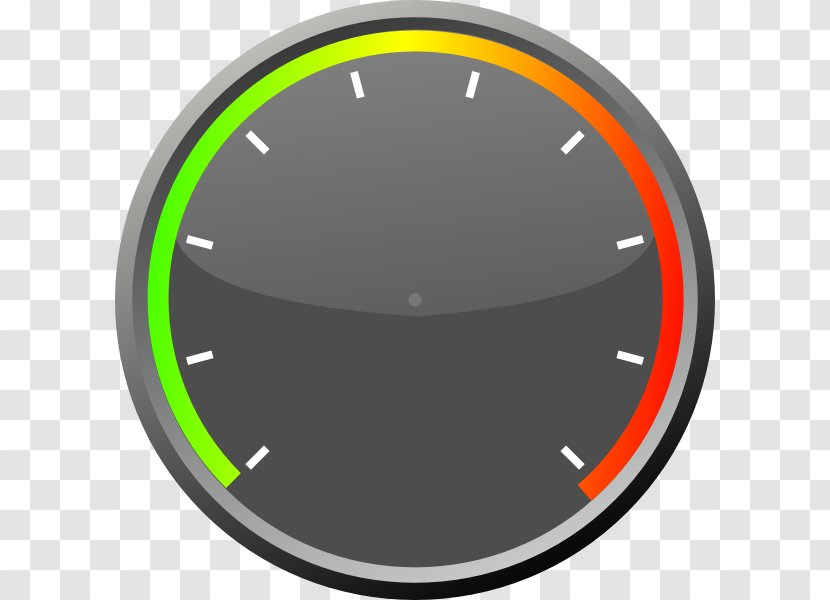 Dial Tachometer Clip Art - Area - Speedometer Transparent PNG