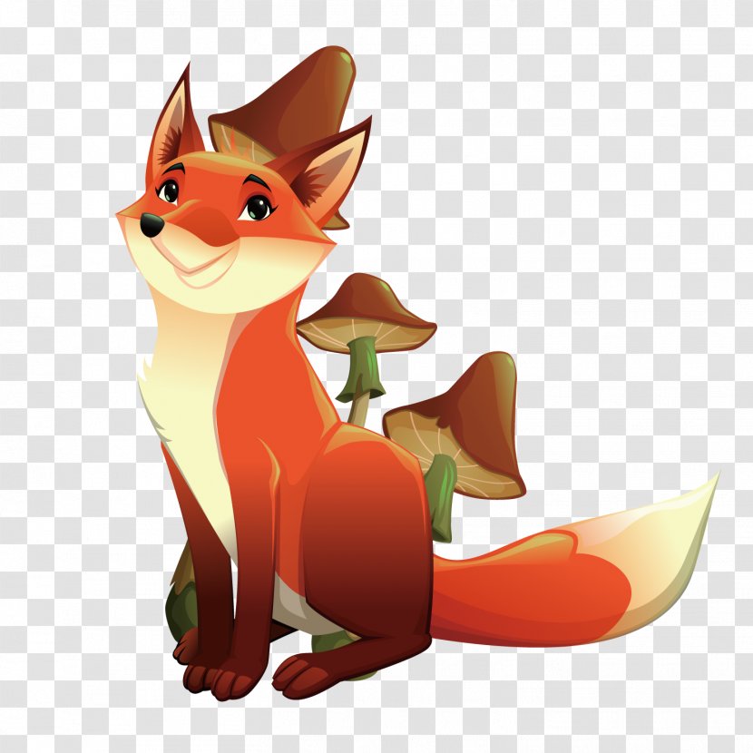 Mr. Fox Illustration - Cartoon - Vector Transparent PNG