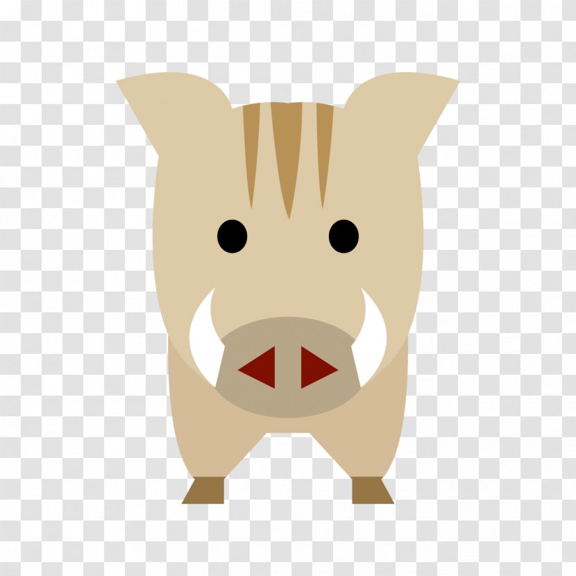 Wild Boar Illustration Pig Dog Image - Photography - Cattle Like Mammal Transparent PNG