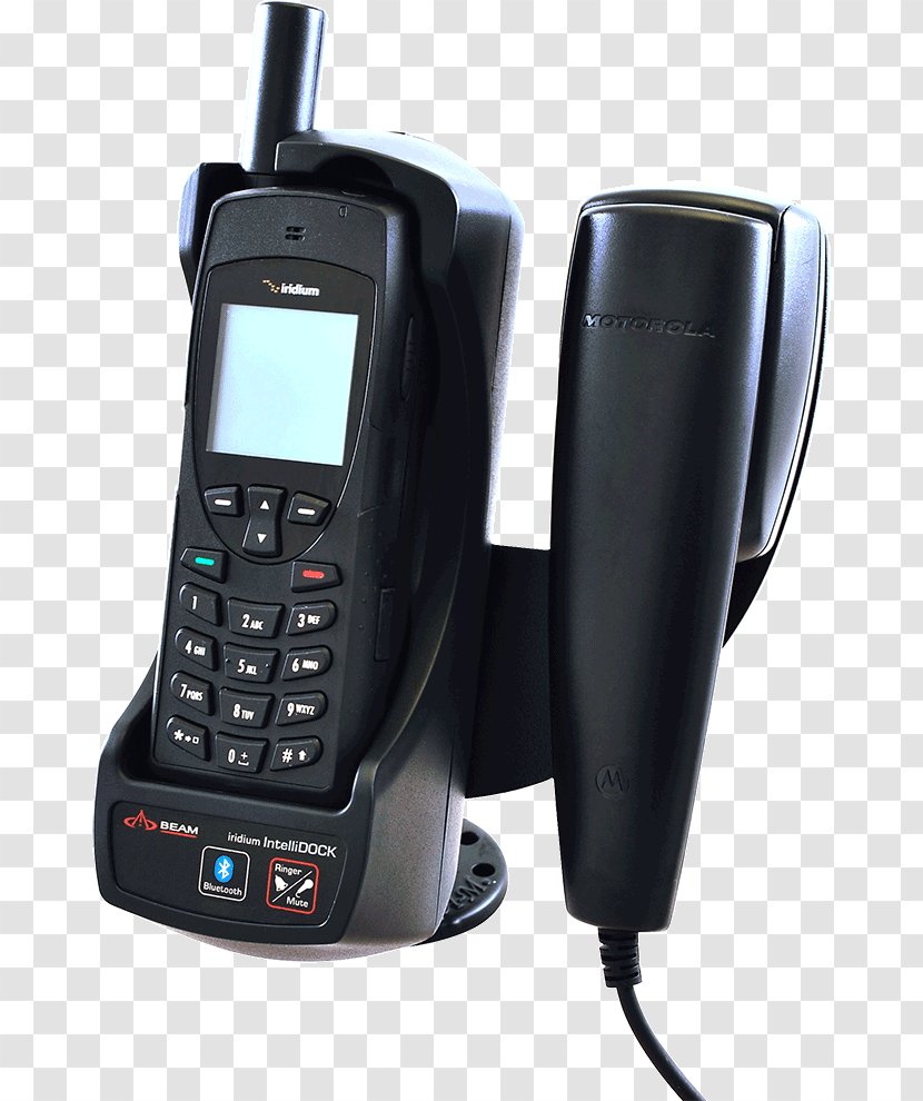 Feature Phone Mobile Phones Iridium Communications Docking Station Satellite - Telephony - Blue Beam Transparent PNG