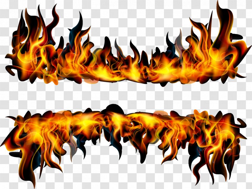 Flame Fire Banner Combustion Transparent PNG