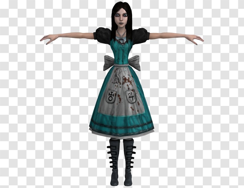 American McGee's Alice Alice: Madness Returns Queen Of Hearts Garry's Mod Mad Hatter - Green Dress Transparent PNG
