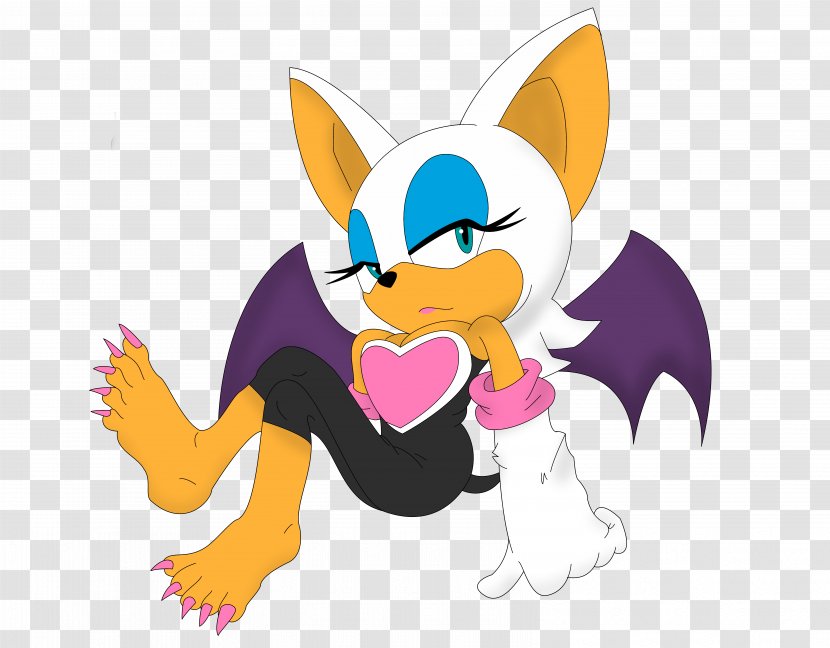 Rouge The Bat Whiskers Sonic Hedgehog Art Drive-In - Drivein Transparent PNG