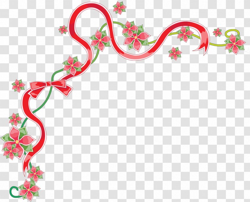 Christmas Ornament Poinsettia - Tree - Horizontal Line Transparent PNG