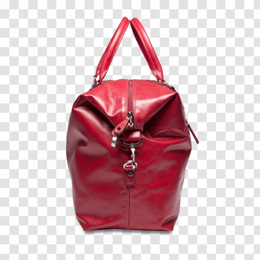 Handbag Leather PICARD Red - Zipper - Travel Weekend Transparent PNG