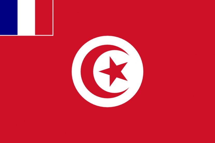 French Protectorate Of Tunisia France Ottoman Empire Beylik Tunis - Flag The United States - Clipart Transparent PNG