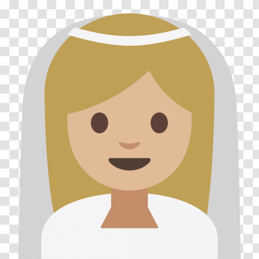 Veil Human Skin Color Bride Emoji - Silhouette - IDEA Transparent PNG