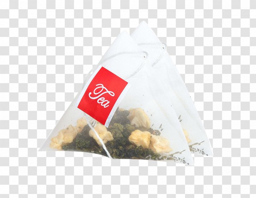 White Tea Bag Xincha - Nonwoven Fabric - Triangle Teabag Transparent PNG