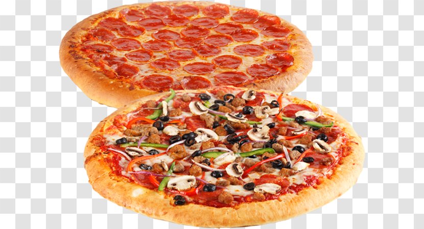 California-style Pizza Sicilian Combos Pepperoni - American Food Transparent PNG