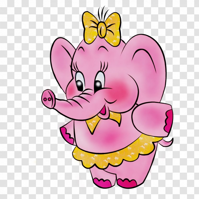 Cartoon Character Finger Pink M Heart - Sticker Transparent PNG
