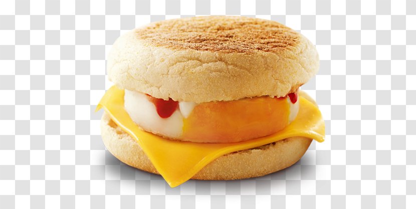 Cheeseburger English Muffin Fast Food McGriddles Breakfast Sandwich - Finger Transparent PNG