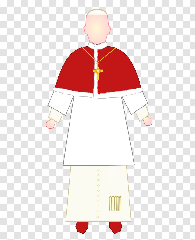Pope Papal Regalia And Insignia Clothing Choir Dress Cassock - White Transparent PNG