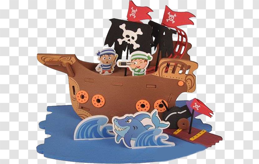 Cartoon Piracy - Pirate Ship Transparent PNG