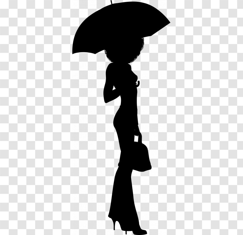 Umbrella Lady Woman Silhouette Sticker Clip Art Transparent PNG