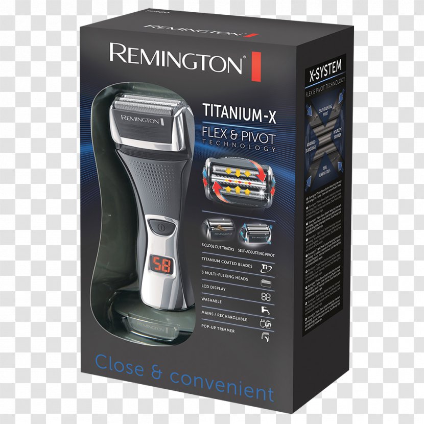 Remington F7800 Titanium X Dual Foil Razor With Triple Shave Electric Razors & Hair Trimmers Products Iron Shaving - Personal Care Transparent PNG