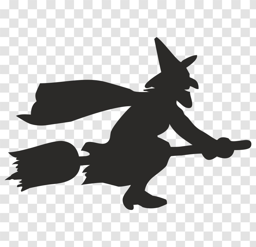 Silhouette Witchcraft Ghost Clip Art - Fictional Character Transparent PNG