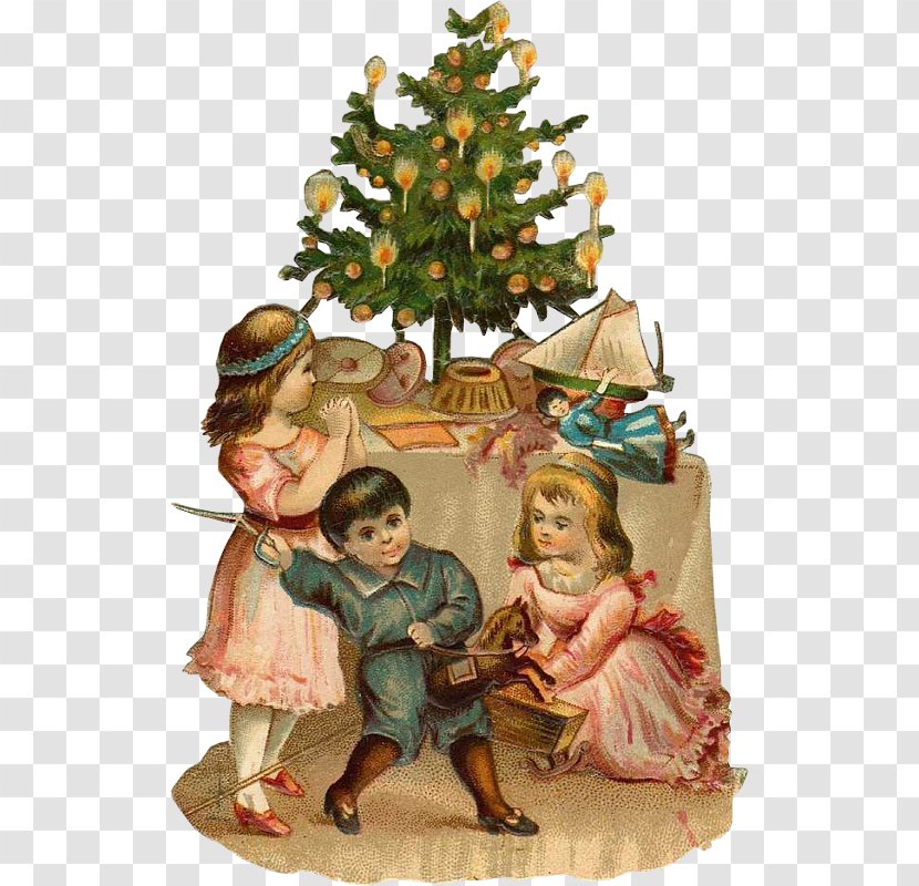 Christmas Tree Santa Claus Ornament Clip Art - Antique Pudding Transparent PNG