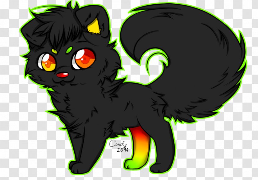 Black Cat Kitten Whiskers Horse - Tail Transparent PNG
