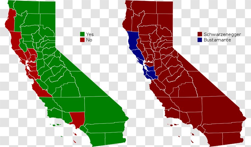 United States Presidential Election In California, 2016 US California Gubernatorial Election, 1982 Recall - Map Transparent PNG