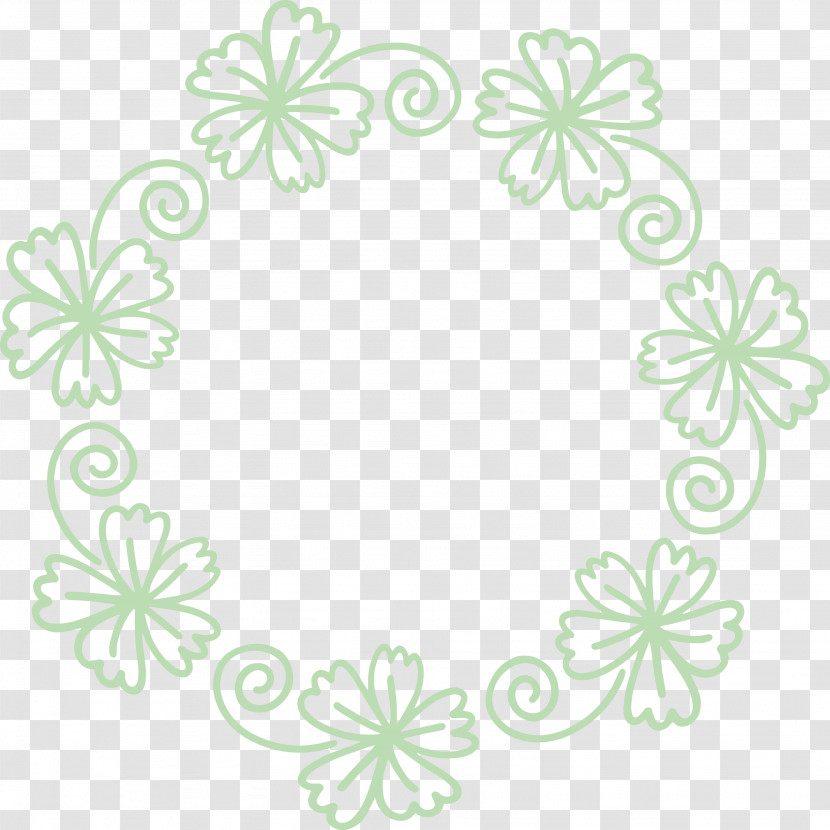 Floral Frame Flower Frame Monogram Frame Transparent PNG