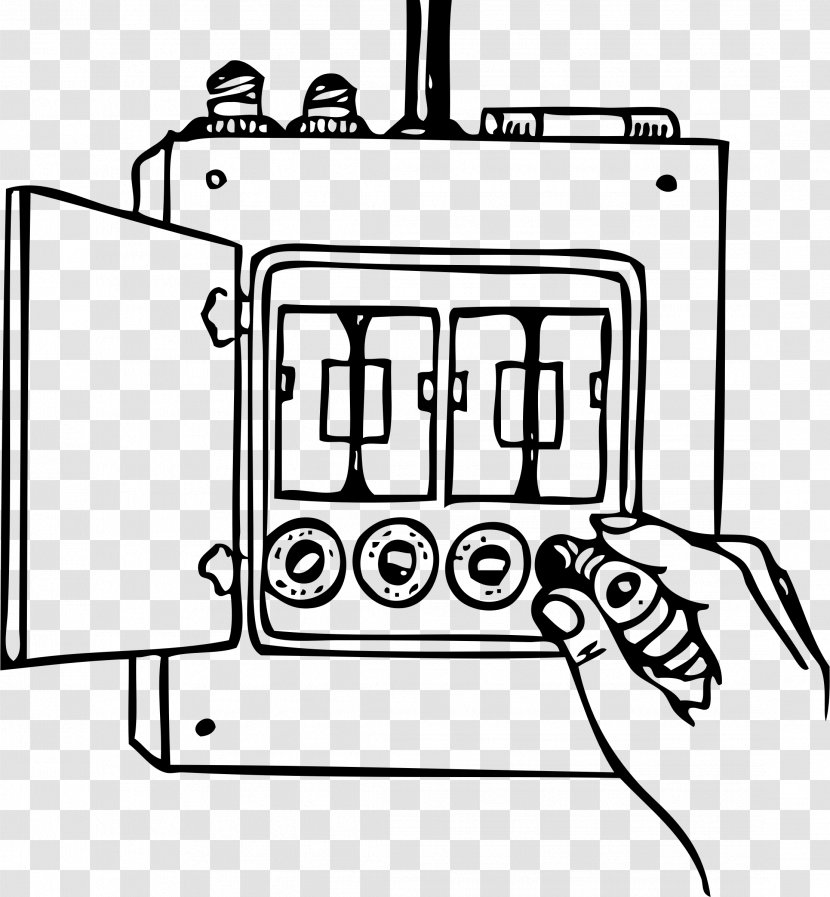 Fuse Wiring Diagram Drawing Clip Art - Electrical Switches - Letterbox Clipart Transparent PNG