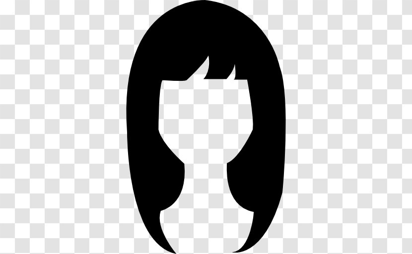 Long Hair Black - Nail Transparent PNG