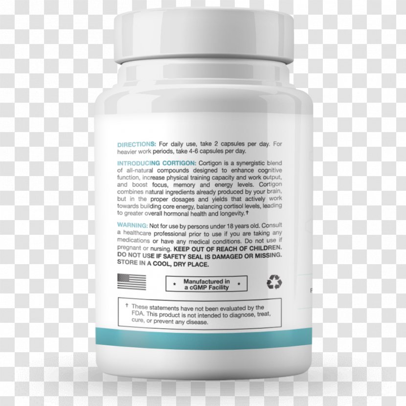 Dietary Supplement Cortisol Testosterone Nootropic Nutraceutical - Stress Management - Health Transparent PNG