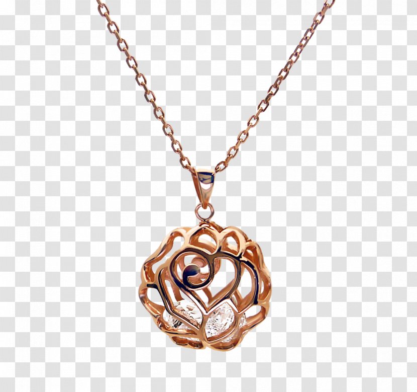 Jewellery Necklace Charms & Pendants Chain Earring - Rose Gold Transparent PNG