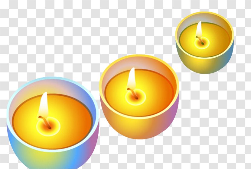 Light Candle Euclidean Vector - Flame - Colorful Candlelight Transparent PNG