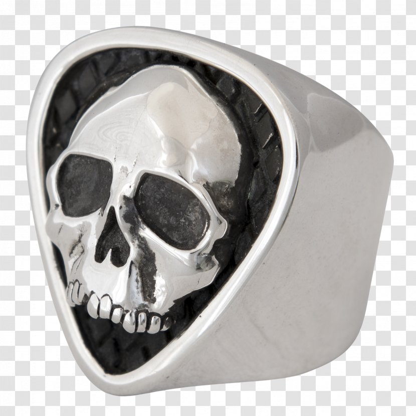 Silver Skull Body Jewellery - Bone Transparent PNG