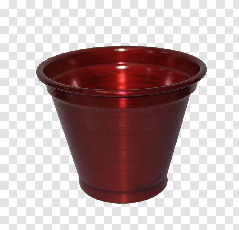 Plastic Flowerpot Maroon - Aluminio Transparent PNG