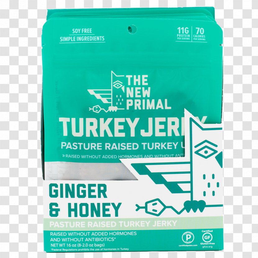 Jerky Turkey Brand Font Product - Paprika Flavour Transparent PNG