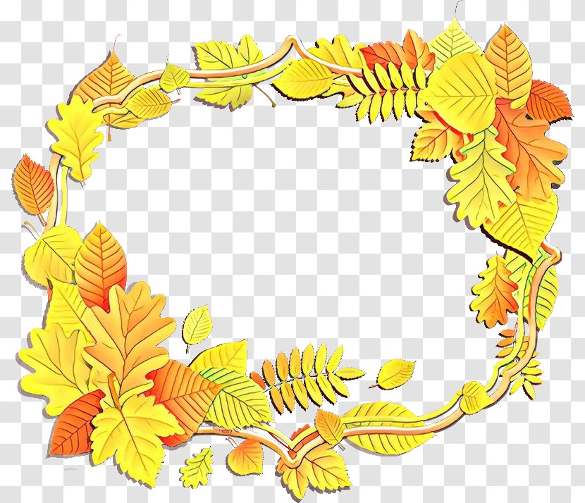 Leaf Yellow Clip Art Plant Vascular - Flower Interior Design Transparent PNG