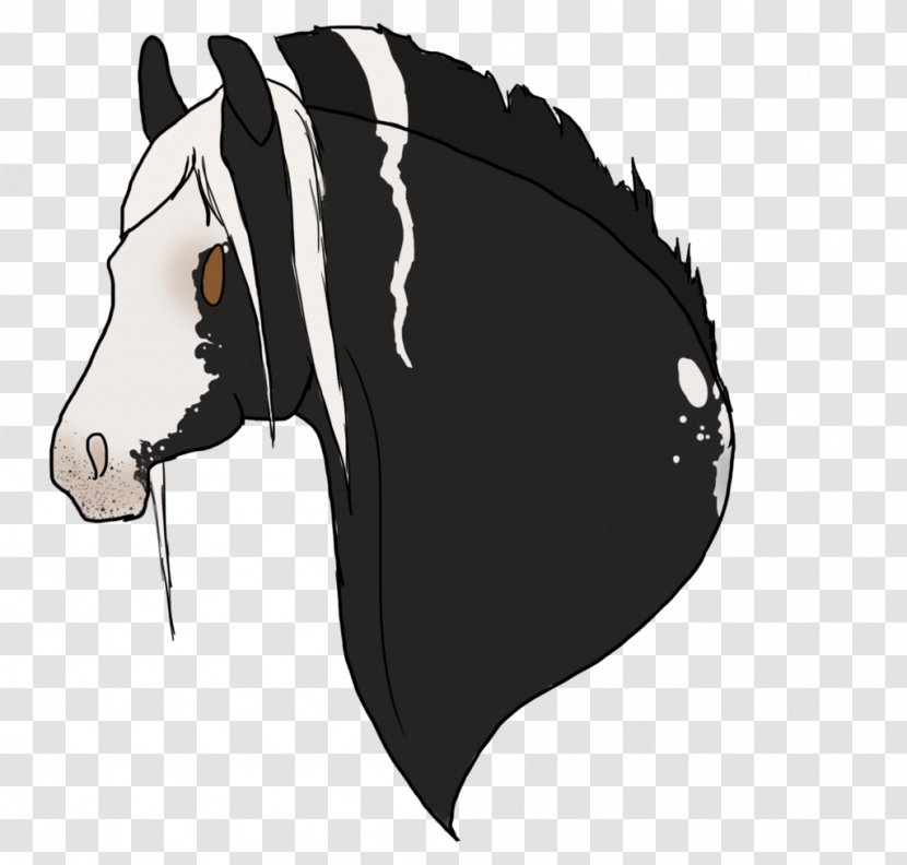 Mustang Halter Clip Art Rein Black - Head - Drops Jupiter Transparent PNG