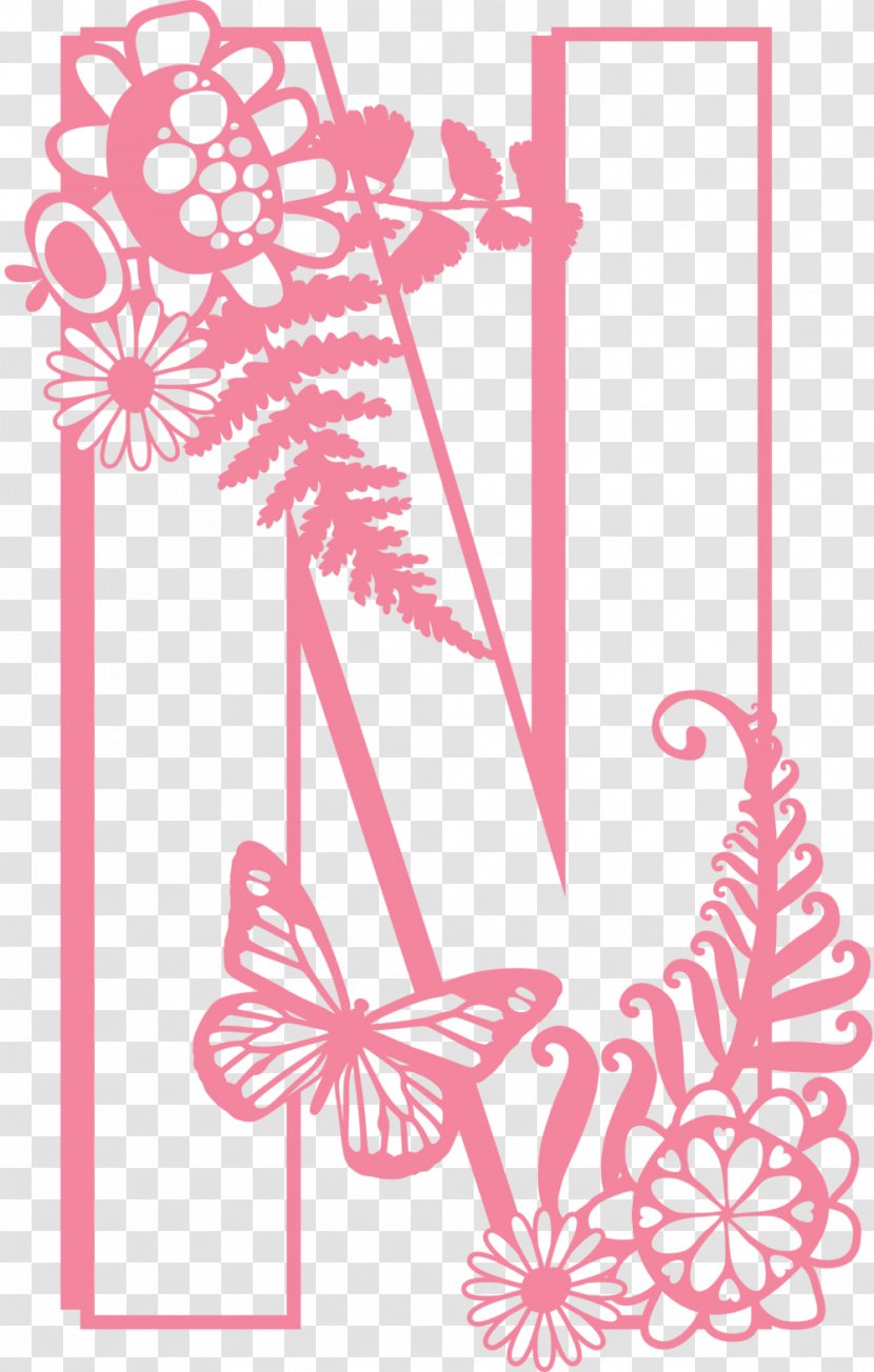 Floral Design Clip Art Letter - Flowering Plant Transparent PNG