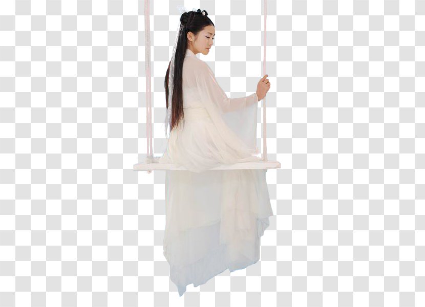 Wedding Dress Swing Gown - Shoulder - Vj Transparent PNG