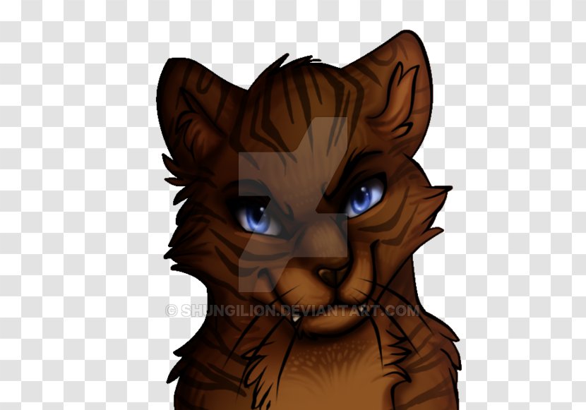 Whiskers Kitten Cat Into The Wild Warriors - Hung Clipart Transparent PNG