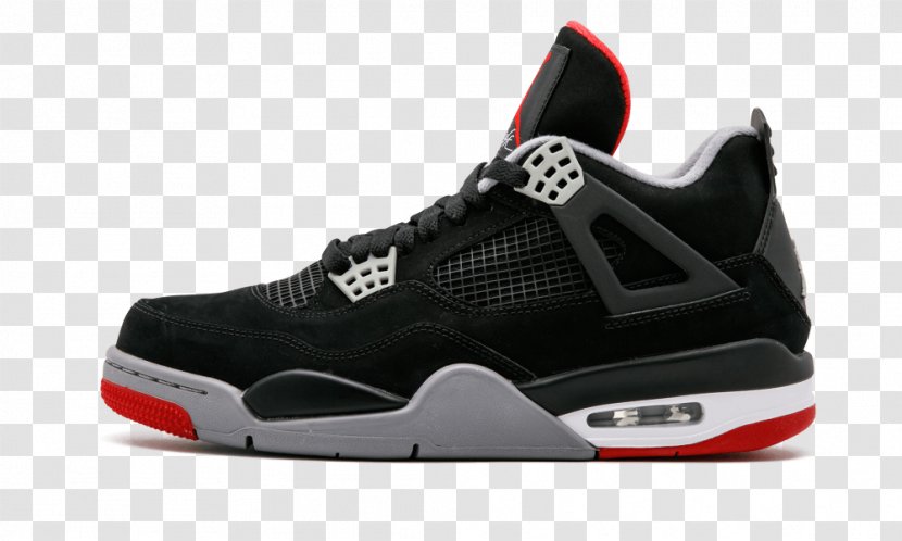 Air Jordan 4 Retro Shoes Black // Cement Grey 308497 089 Mars Blackmon Nike Sports - Sportswear Transparent PNG