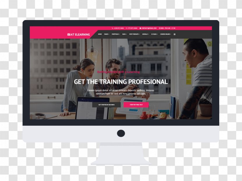 Responsive Web Design Computer Software Template Joomla - Learning Themes Transparent PNG