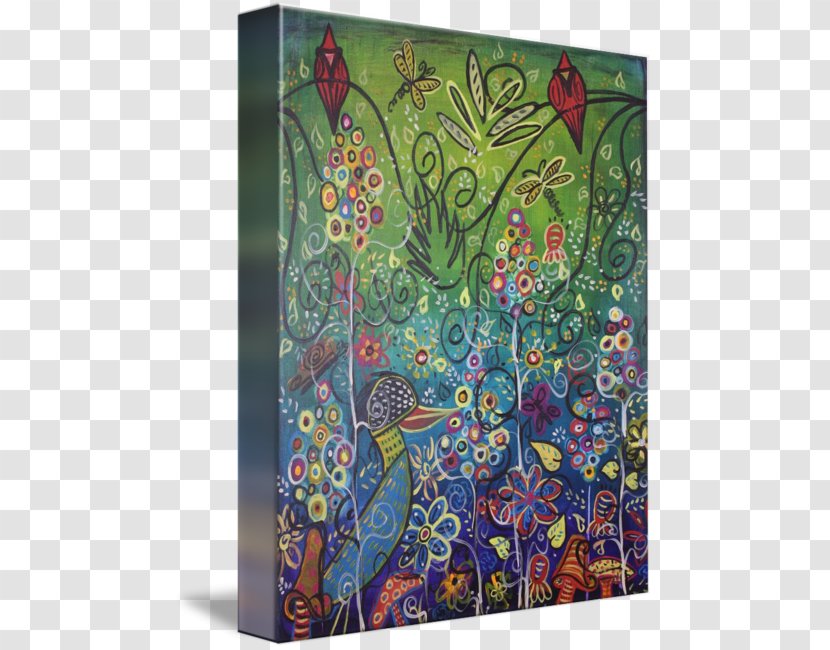 Modern Art Gallery Wrap Painting Visual Arts - Canvas - Enchanted Garden Transparent PNG