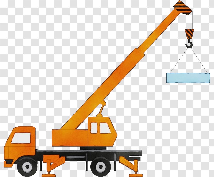 Crane Construction Equipment Vehicle Clip Art - Paint Transparent PNG