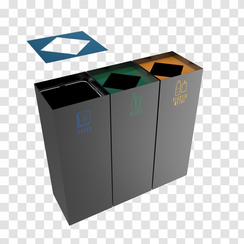 Rubbish Bins & Waste Paper Baskets Plastic Recycling Bin Sorting - Com - Container Transparent PNG