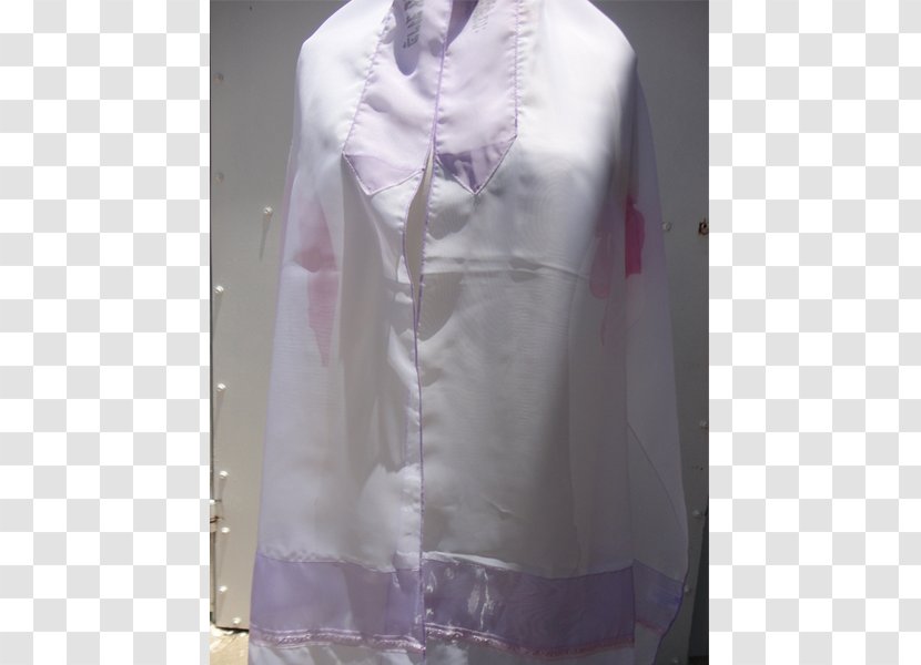 Blouse Clothes Hanger Silk Dress Shirt Clothing - Satin - Purple Lace Transparent PNG