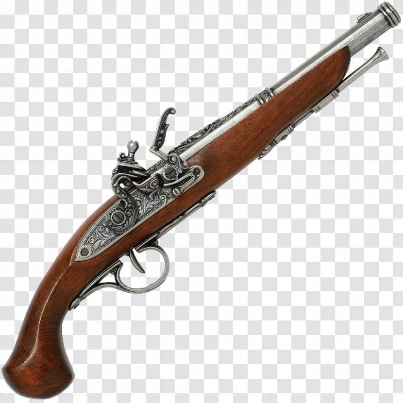 Trigger Flintlock Firearm Pistol Weapon - Flower Transparent PNG