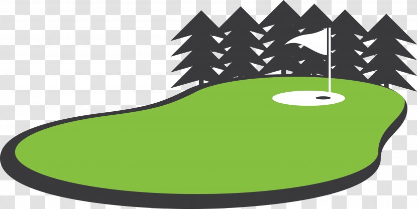 Golf Course Clubs Putter Clip Art - Green - Golfing Transparent PNG