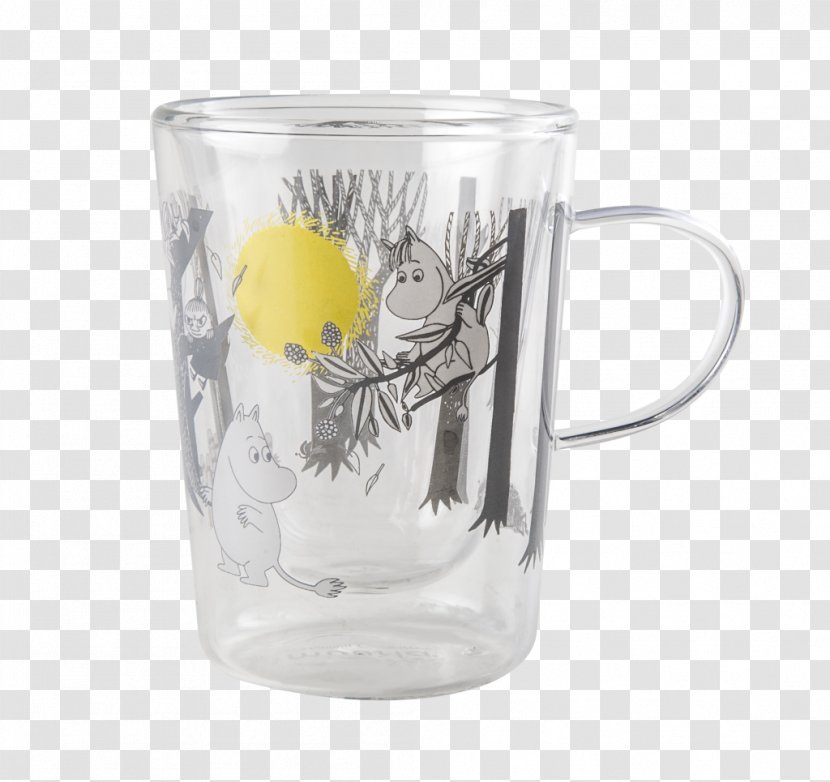 Mug Glass Tableware Moomins Moomintroll - Forest Transparent PNG