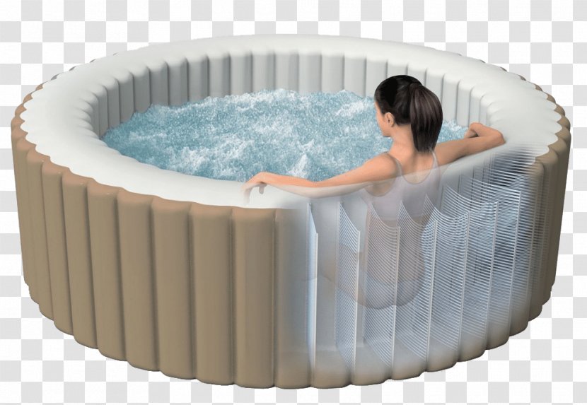 Intex Inflatable Portable Hot Tub Spa Baths Swimming Pools - Bath Transparent PNG